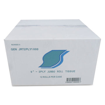 GEN Jumbo Bath Tissue, Septic Safe, 2-ply, White, 3.5" X 750 Ft, 12-carton freeshipping - TVN Wholesale